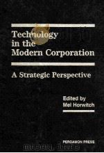 TECHNOLOGY IN THE MODERN CORPORATION A STRATEGIC PERSPECTIVE PDF电子版封面