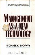 MANAGEMENT AS A NEW TECHNOLOGY（ PDF版）