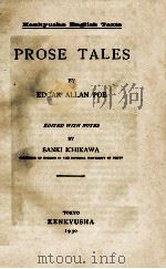 PROSE TALES EDITED WITH NOTES 1930 PDF电子版封面