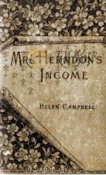MRS. HERNDON'S INCOME 1886 PDF电子版封面