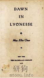 DAWN IN LYONESSE（1959 PDF版）