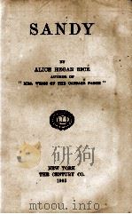 SANDY 1905 PDF电子版封面