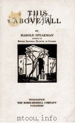 THE ABOVE ALL（1924 PDF版）