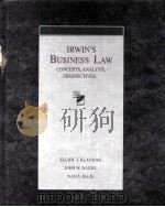 ORWIN'S BUSINESS LAW CONCEPTS ANALYSIS PERSPECTIVES PDF电子版封面 0256091781 ELLIOT I.KLAYMAN