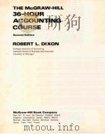 THE MCGRAW-HILL 36-HOUR ACCOUNTING COURSE PDF电子版封面 ROBERT L.DIXON
