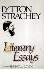 LYTTON STRACHEY LITERARY ESSAYS PDF电子版封面
