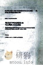 RECENT PROGRESS IN FOURIER ANALTSIS（ PDF版）