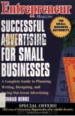 ENTREPRENEUR MAGAZINE SUCCESSFUL ADVERTISING FOR SMALL BUSINESSES PDF电子版封面 047114083X