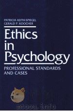 ETHICS IN PSYCHOLOGY PDF电子版封面 0805821287 GERALD P.KOOCHER