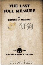 THE LAST FULL MEASURE（1930 PDF版）