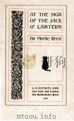AT THE SIGN OF THE JACK O'LANTERN（1905 PDF版）