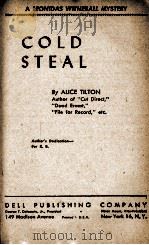 COLD STEAL PDF电子版封面 ALICE TILTON