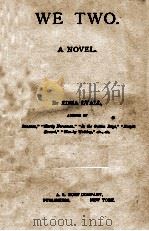 WE TWO A NOVEL PDF电子版封面 EDNA LYALL
