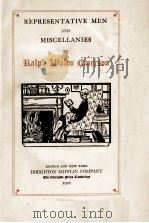 REPRESENTATIVE MEN AND MISCELLANIES（1921 PDF版）