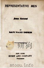 REPRESENTATIVE MEN PDF电子版封面 RALPH WALDO EMERSON