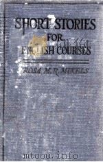 STORT STORIES FOR ENGLISH COURSES（1920 PDF版）