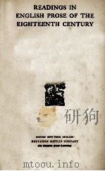 READINGS IN ENGLISH PROSE OF THE EIGHTEENTH CENTURY（1911 PDF版）