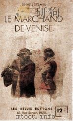 LE MARCHAND DE VENISE PDF电子版封面