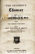 THE STUDENT'S CBAUCER PDF电子版封面 REV. WALTER W. SKEAT