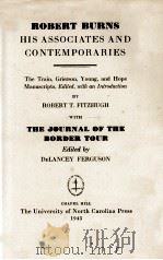 ROBERT BURNS HIS ASSOCIATES AND CONTEMPORARIES（1943 PDF版）