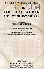 THE POETICAL WORKS OF WORDWORTH（1933 PDF版）