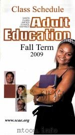 Class  Schedule Adult Education  Fall Term  2009     PDF电子版封面     