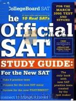 The Official SAT STUDY GUIDE:For the New Aat PDF电子版封面 0874477182