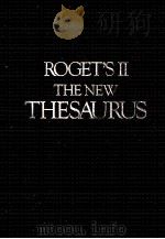 ROGET‘S Ⅱ THE NEW THESAURUS PDF电子版封面