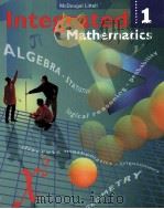 INTEGRATED MATHEMATICS 1 PDF电子版封面 0395855020