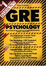 GRE PSYCHOLOGY THIRD EDITION PDF电子版封面 0812041925