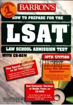 BARRON'S HOW TO PREPARE FOR TEH LSAT LAW SCHOOL ADMISSION TEST PDF电子版封面 0764174525