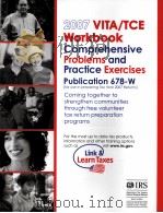 VITA/TCE 2007 Workbook comprehensive Problems and Practice Exercises Publication 678-W PDF电子版封面