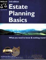 Estate Planning Basics 3rd edition PDF电子版封面 1413303528