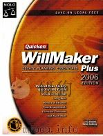 Quicken WillMaker Plus ESTATE PLANNING ESSENTIALS 2006 EDITION PDF电子版封面 1413303544