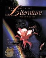 ELEMENTS OF LITERATURE FIRST COURSE PDF电子版封面 0030968291