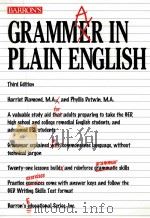 GRAMMAR IN PLAIN ENGLISH PDF电子版封面