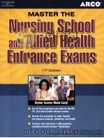 MASTER THE NURSING SCHOOL AND ALLIED HEALTH ENTRANCE EXAMS PDF电子版封面 0768918391