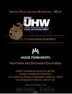 UNITED HEALTHCARE WORKRS-WEST SEIU UHW UNITED HEALTHCARE WORKERS WEST PDF电子版封面