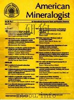 MAERICAN MINERALOGIST AN INTERNATIONAL JOURNAL OF EARTH AND PLANETARY MATERIALS  VOL.90 NO.7 JULY 20（ PDF版）
