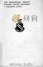 THE SHAKSPERE ALLUSION-BOOK:A COLLECTION OF ALLUSIONS TO SHAKPERE FROM 1591 TO 1700 VOL.II 1932 PDF电子版封面 C. M. INGLEBY等