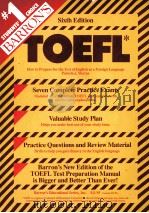 BARRON'S HOW TO PREPARE FOR THE TOEFL TEST OF ENGLISH AS A FOREIGN LANGUAGE Sixth Edition PDF电子版封面 0812042778