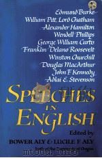 SPEECHES IN ENGLISH PDF电子版封面