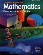 CALIFORNIA MIDDLE SCHOOL Mathematics Concepts and Skills course1 PDF电子版封面 0618050450