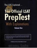 THE OFFICIAL LSAT PREPTEST WITH EXPLANATIONS VOLUME ONE PDF电子版封面 0942639685