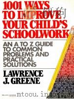 1001 WAYS TO IMPROVE YOUR CHILD'S SCHOOLWORK PDF电子版封面 0440502659
