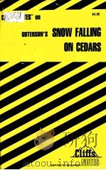 Guterson's SNOW FALLING ON GEDARS PDF电子版封面