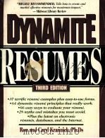 DYNAMITE RESUMES THIRD EDITION PDF电子版封面 1570230641