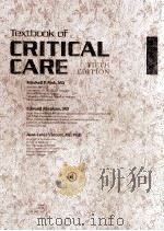 Textbook of CRITICAL CARE 4 PDF电子版封面