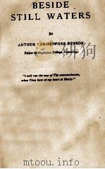 BESIDE STILL WATERS 1907 PDF电子版封面