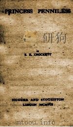 PRINCESS PENNILESS PDF电子版封面 S. R. CROCKETT